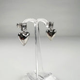 Cercei drop zirconia cu prindere fluture din argint 925 - vedere 1