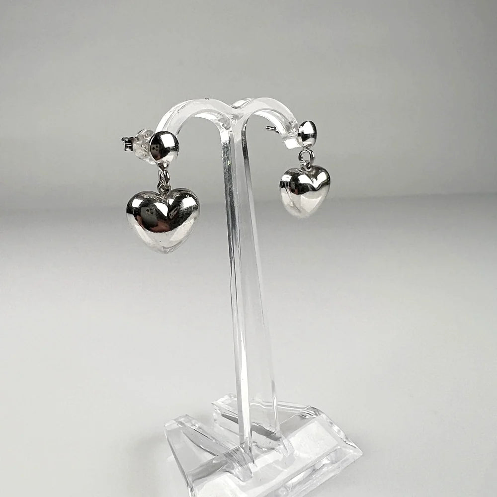 Cercei drop din argint 925 cu prindere fluture eleganti - vedere 1