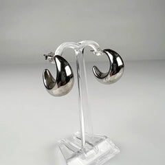 Cercei drop din argint 925 cu prindere fluture - 21mm - vedere 1