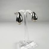 Cercei drop din argint 925 cu prindere fluture, 20mm - vedere 1