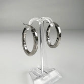 Cercei creole din argint 925, 30 mm, prindere continua - vedere 1