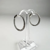 Cercei creole zirconia argint 925 22mm eleganti - vedere 1