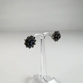 Cercei marcasite cu surub din argint 925 si prindere fluture - vedere 1