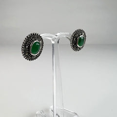 Cercei marcasite cu surub si fluture din argint 925 - vedere 1