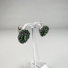 Cercei drop marcasite cu prindere leverback din argint 925 - vedere 1