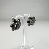 Cercei drop onix leverback din argint 925 - 18mm - vedere 1