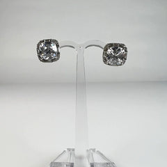 Cercei cu zirconia si prindere fluture din argint 925 - vedere 2