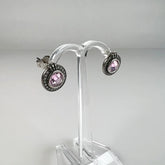 Cercei zirconia cu surub si fluture din argint 925 - vedere 1