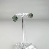 Cercei zirconia cu surub si fluture din argint 925 - vedere 1