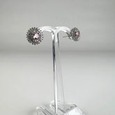 Cercei surub zirconia argint 925 cu fluture push-back 8mm - vedere 1