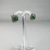 Cercei zirconia cu surub si fluture din argint 925, 10mm - vedere 1