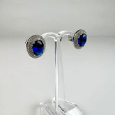 Cercei cu zirconia si prindere fluture din argint 925 - vedere 1