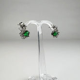Cercei cu zirconia si surub din argint 925 - fluture - vedere 1