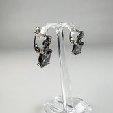 Cercei drop topaz cu prindere fluture din argint 925 - vedere 1