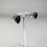 Cercei zirconia cu surub si fluture din argint 925 - vedere 1