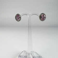 Cercei zirconia cu surub si fluture din argint 925 - vedere 2