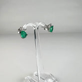 Cercei paraiba cu surub si fluture din argint 925 10mm - vedere 1
