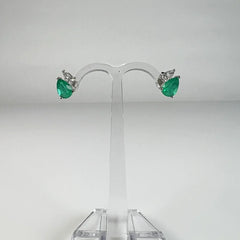 Cercei paraiba cu surub si fluture din argint 925 10mm - vedere 2