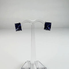 Cercei zirconia cu surub si fluture din argint 925 - vedere 2