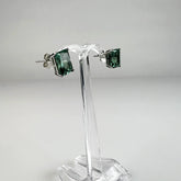 Cercei zirconia cu surub si fluture din argint 925 - vedere 1