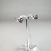 Cercei zirconia cu surub argint 925 fluture 6mm - vedere 1