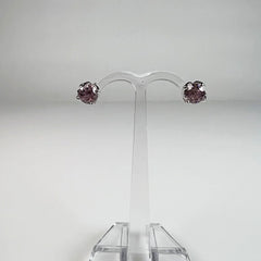 Cercei zirconia cu surub argint 925 fluture 6mm - vedere 2