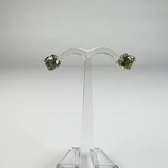 Cercei zirconia cu surub si fluture din argint 925 - vedere 2