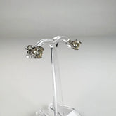 Cercei argint 925 cu zirconia si prindere fluture 6mm - vedere 1