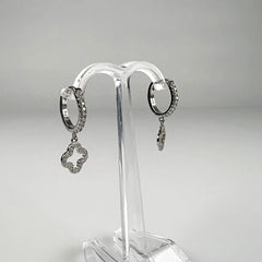 Cercei drop zirconia cu leverback din argint 925, 18mm - vedere 1