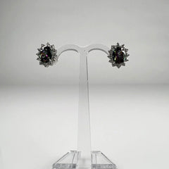 Cercei topaz cu surub si fluture din argint 925 6mm - vedere 2