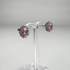Cercei surub zirconia argint 925 cu prindere fluture - vedere 1