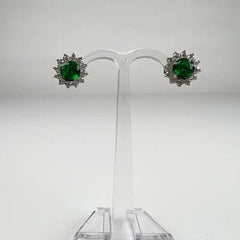 Cercei zirconia cu surub si fluture din argint 925 - vedere 2