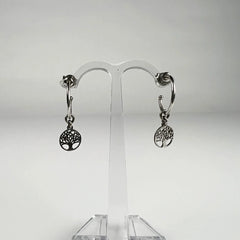 Cercei drop eleganti din argint 925 cu prindere fluture - vedere 2