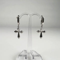 Cercei drop lungi din argint 925 cu prindere leverback - vedere 2