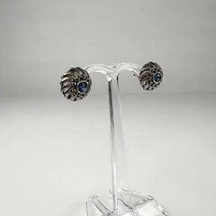 Cercei marcasite cu surub si fluture din argint 925 - vedere 1