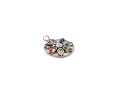 Pandantiv din Argint 925 cu Peridot, Citrin, Aquamarine Multicolor #1 - 25mm x 25mm