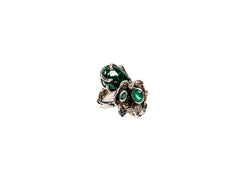 Inel din Argint 925 cu Malachit Verde - Marime 9