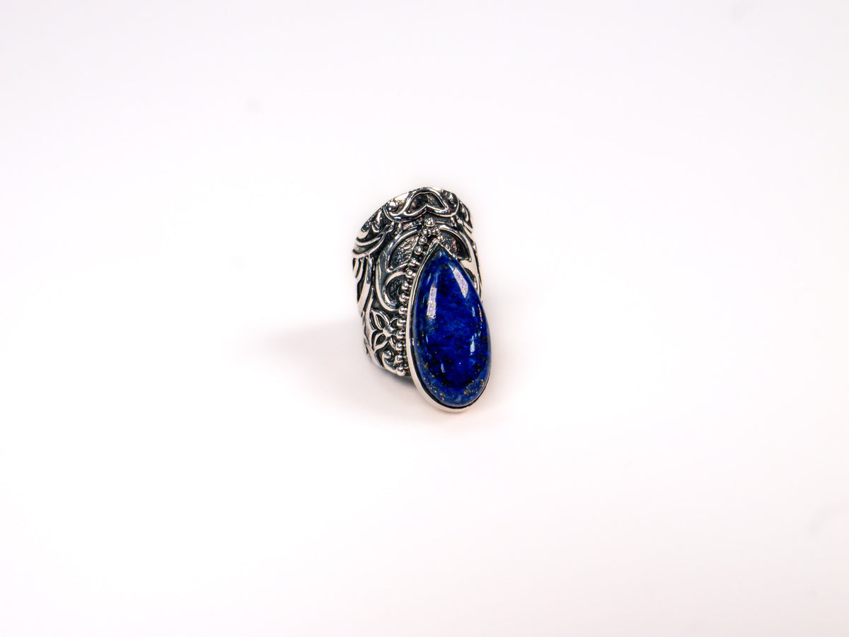 Inel din Argint 925 cu Lapis Lazuli Albastru #1 - Marime 8