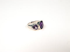 Inel din Argint 925 cu Ametist Violet #2 - Marime 9