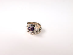 Inel din Argint 925 cu Ametist Violet #1 - Marime 8 Reglabil