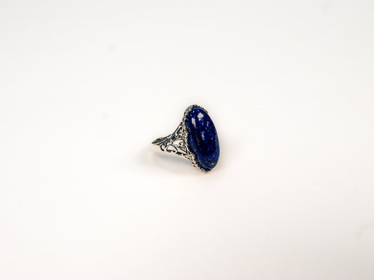 Inel din Argint 925 cu Lapis Lazuli Albastru #2 - Marime 7.5
