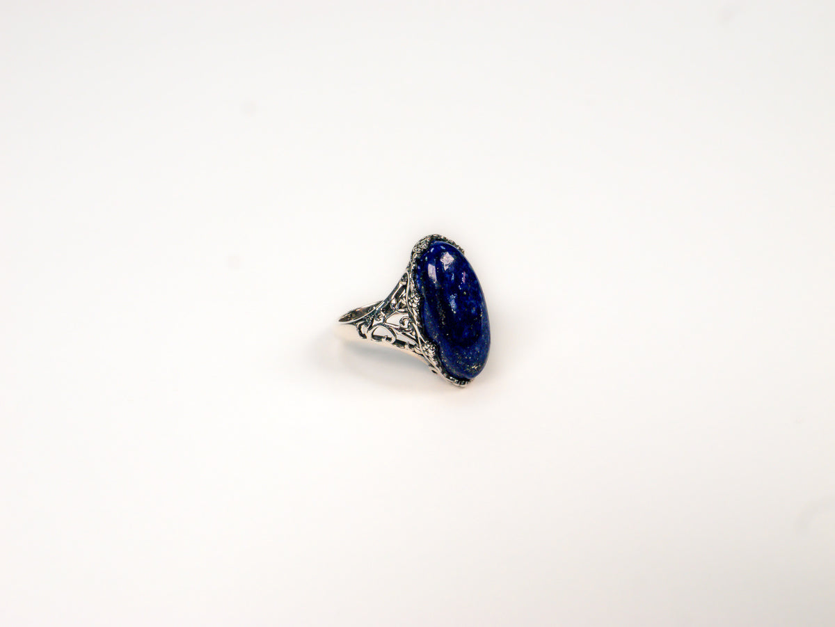 Inel din Argint 925 cu Lapis Lazuli Albastru #2 - Marime 8