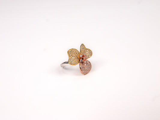 Inel din Argint 925 cu Zirconia Galben - Marime 7