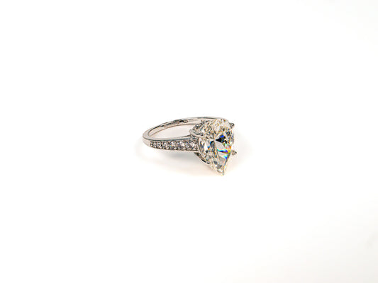 Inel din Argint 925 cu Zirconia Alb - Marime 9