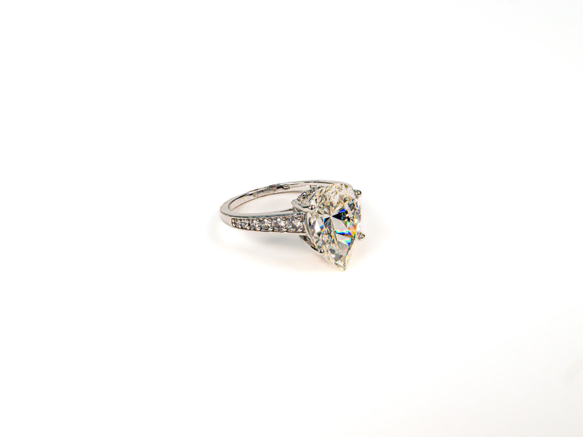 Inel din Argint 925 cu Zirconia Alb - Marime 9