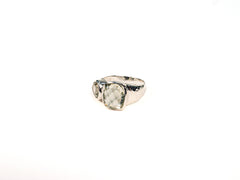 Inel din Argint 925 cu Peridot Fatetat Verde deschis - Marime 8