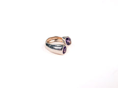 Inel din Argint 925 cu Ametist Violet #1 - Marime 8 Reglabil