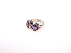 Inel din Argint 925 cu Ametist Violet #5 - Marime 8 si 9