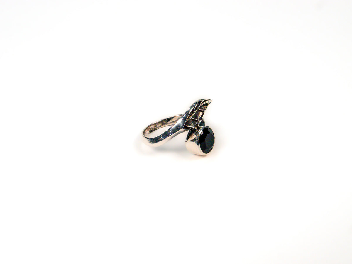 Inel din Argint 925 cu Onix Negru #2 - Marime 8
