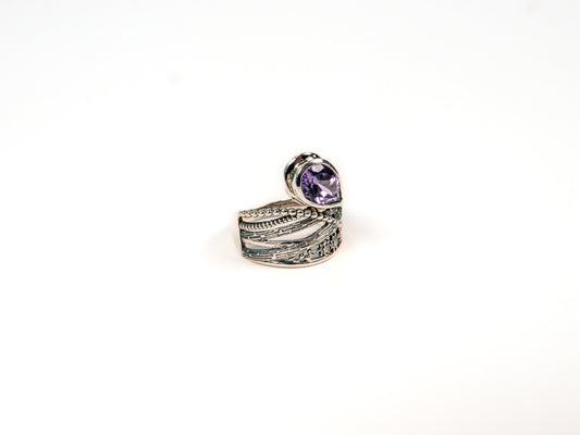 Inel din Argint 925 cu Ametist Violet #6 - Marime 9